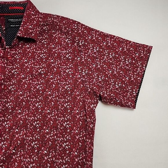 American Breed Smart Shirt  Men’s XL Short Sleeve Button Up Colorful Foliage - Picture 3 of 12